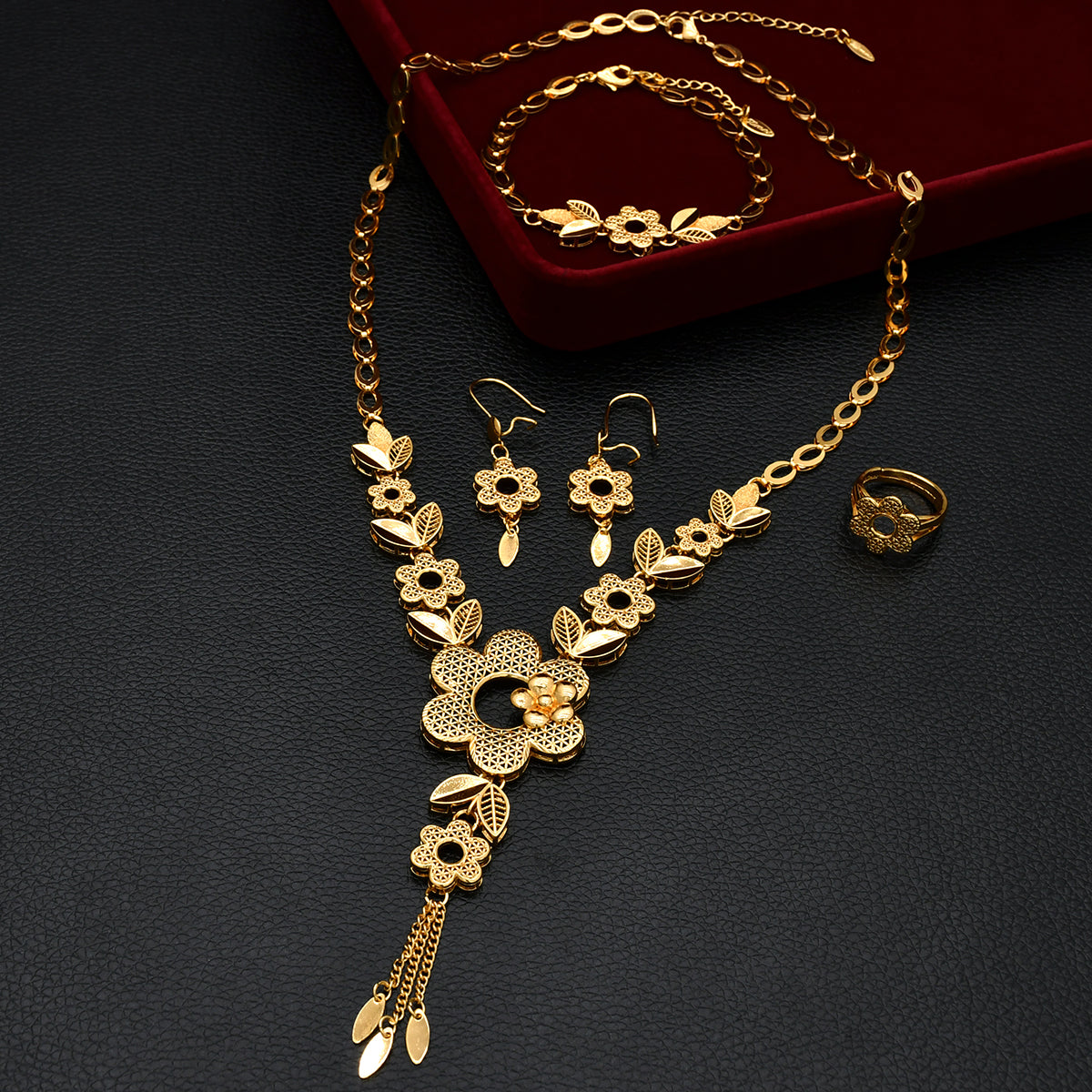 Islamic Style Jewelry Set | Exclusive for Muslim Women | Regal Elegance|s-663
