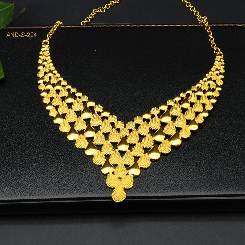 Arabic Bridal Jewelry Set | Includes Headpiece, Necklace, Earrings, Bracelet, and Ring|s-224