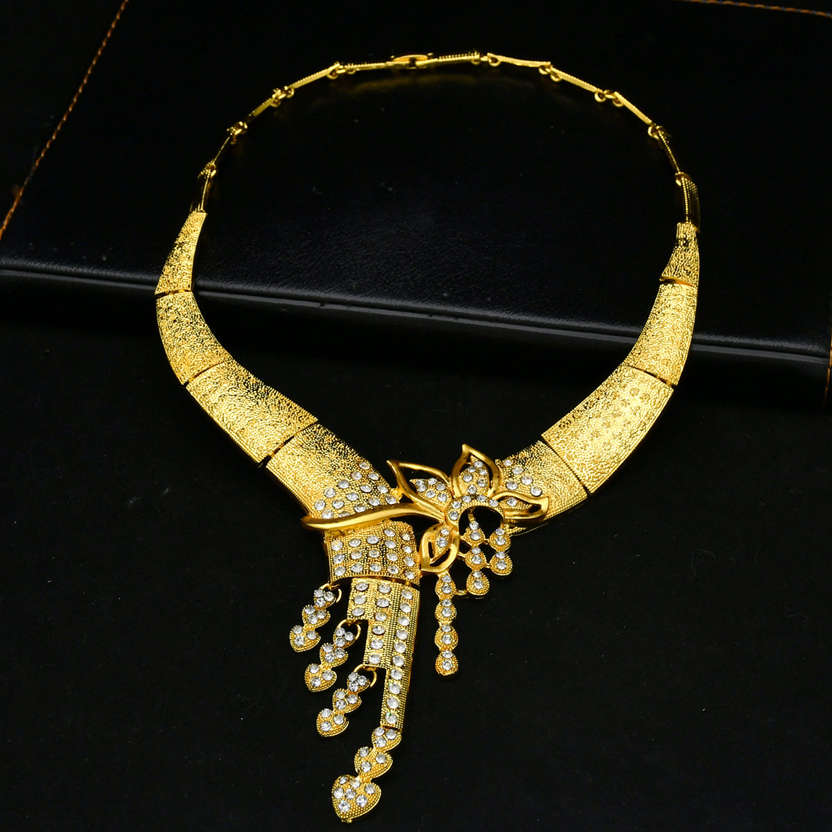 Golden Middle Eastern Jewelry Box | Ideal Gift for Weddings, Festivals, Mothers, or Sisters|s-626