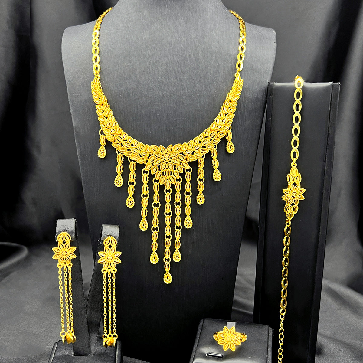 Vintage Gold Jewelry | Wedding Set for Women | Best-Selling in the Middle East|S770