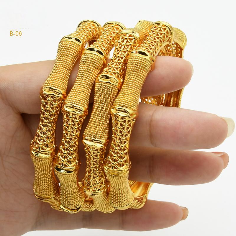 Middle Eastern Gold Bridal Jewelry | 4-Piece Wedding Celebration Set | Necklace, Earrings, Ring, Braceletb-06