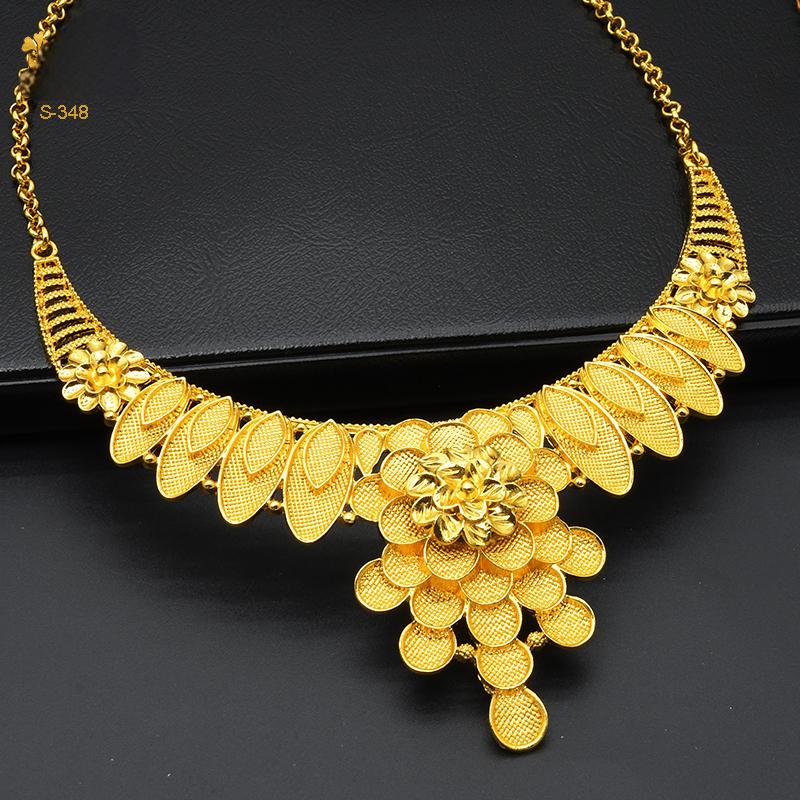 High-End Custom Gold Jewelry Set | Designed for Middle Eastern Market | Wedding/Festival Use|s-348