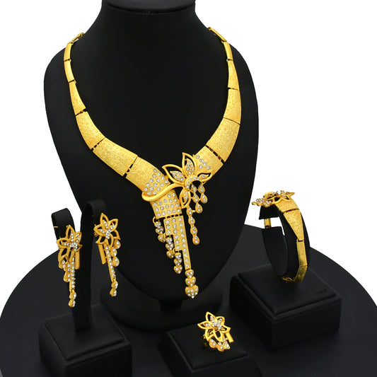 Golden Middle Eastern Jewelry Box | Ideal Gift for Weddings, Festivals, Mothers, or Sisters｜s-626