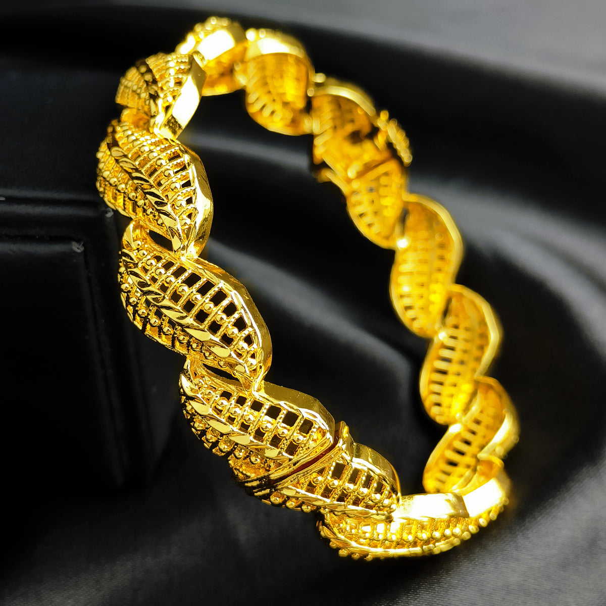 Vintage Carved Gold Jewelry | Dubai Bridal Wedding Set | Complete Ethnic Accessories｜b-613