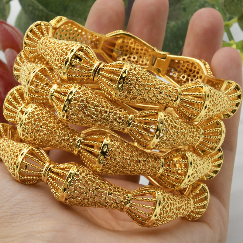 Saudi Style | Luxurious Ethnic Gold Jewelry | Muslim Women’s Set｜b-11