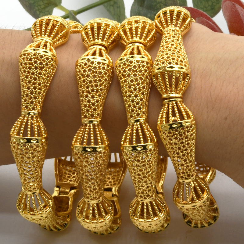 Saudi Style | Luxurious Ethnic Gold Jewelry | Muslim Women’s Set｜b-11