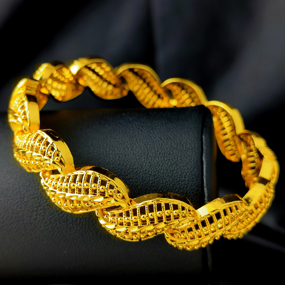Vintage Carved Gold Jewelry | Dubai Bridal Wedding Set | Complete Ethnic Accessories｜b-613