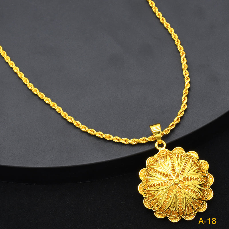 High-Saturation Gold Jewelry | Ideal for Weddings and Festivals | Middle Eastern Style for Women｜a-18