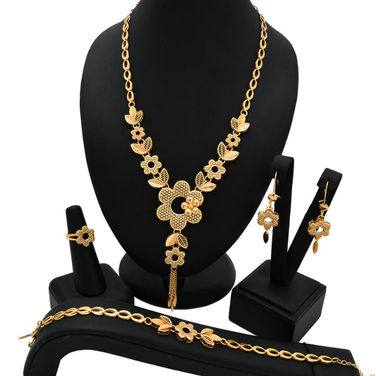 Islamic Style Jewelry Set | Exclusive for Muslim Women | Regal Elegance｜s-663